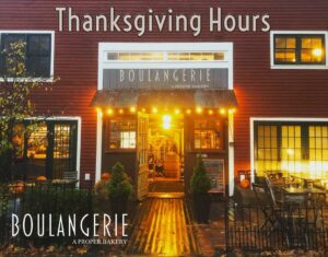 Thanksgiving Week Hours - Kennebunk Maine Bakery